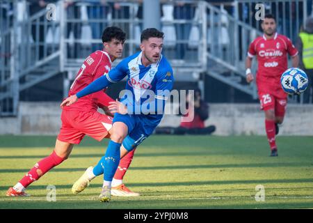 Brixia, Italie. 30 novembre 2024. Niccolo Corrado du Brescia Calcio FC lors du match de championnat italien de Serie B entre Brescia Calcio et SSC Bari au stade Mario Rigamonti le 30 novembre 2024, Brixia, Italie. Crédit : Roberto Tommasini/Alamy Live News Banque D'Images