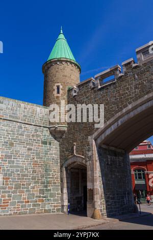 Porte Saint-Jean, Québec, Canada Banque D'Images