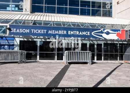 Panneau d'entrée des membres de l'abonnement sur Rogers Centre sur Blue Jays Way au centre-ville de Toronto, Ontario, Canada Banque D'Images