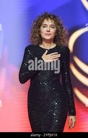 Marrakech, Maroc. 30 novembre 2024. Valeria Golino assiste à la cérémonie d'hommage à Sean Penn lors du 21ème Festival International du film de Marrakech à Marrakech, Maroc, le 30 novembre 2024. Photo Aurore MARECHAL/ABACAPRESS. COM Credit : Abaca Press/Alamy Live News Banque D'Images