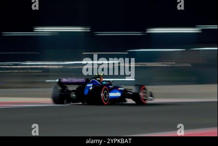 Doha, Katar. 30 novembre 2024. 30 novembre 2024, circuit international de Losail, Doha, formule 1 Qatar Airways Qatar Grand Prix 2024, en photo Franco Colapinto (ARG), Williams Racing Credit : dpa/Alamy Live News Banque D'Images