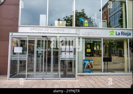 Logrono, Espagne- 27 mai 2024 : Office de Tourisme de Logrono à la Rioja, dans le nord de l'Espagne Banque D'Images