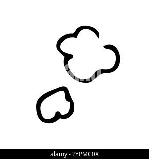 Talk bubble discours icône. Vide Vide vecteur bulles éléments de conception. Tchat en ligne Modèle de symbole. Autocollant ballon dialogue silhouette. Illustration de Vecteur