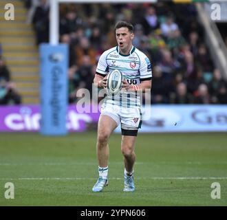 Northampton, Royaume-Uni. 29 novembre 2024. SEB Atkinson de Gloucester lors du Gallagher Premiership Rugby match opposant Northampton Saints contre Gloucester Rugby au Cinch Stadium le 29 novembre 2024 à Londres, en Angleterre. Crédit : Gary Mitchell, GMP Media/Alamy Live News Banque D'Images