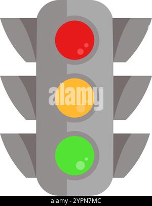 feu de circulation - icône vectorielle Illustration de Vecteur