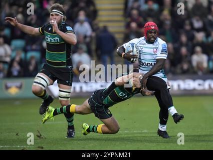 Christian Wade de Gloucester en action lors du Gallagher Premiership Rugby match opposant Northampton Saints contre Gloucester Rugby au Cinch Stadium le 30 novembre 2024 à Londres, en Angleterre. Banque D'Images