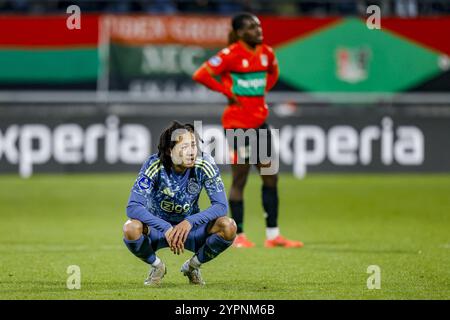 NIJMEGEN, 01-12-2024, Goffert Stadium, football, néerlandais eredivisie, saison 2024/2025, joueur d'Ajax Kian Fitz-Jim pendant le match NEC - Ajax. Crédit : Pro Shots/Alamy Live News Banque D'Images