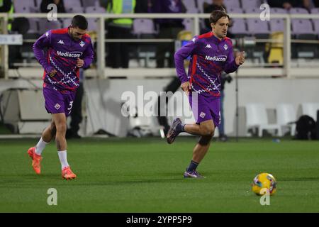 Stade Artemio franchi, Florence, Italie. 1er décembre 2024. Football italien Serie A ; Fiorentina versus Inter Milan ; crédit : action plus Sports/Alamy Live News Banque D'Images