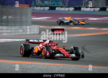 Doha, Katar. 1er décembre 2024. 1er décembre 2024, circuit international de Losail, Doha, formule 1 Qatar Airways Qatar Grand Prix 2024, en photo Charles Leclerc (MCO), Scuderia Ferrari HP/dpa/Alamy Live News Banque D'Images