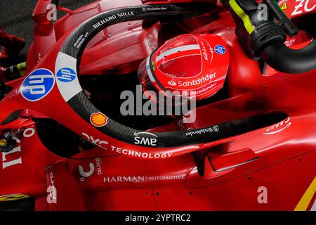 Doha, Katar. 1er décembre 2024. 1er décembre 2024, circuit international de Losail, Doha, formule 1 Qatar Airways Qatar Grand Prix 2024, en photo Charles Leclerc (MCO), Scuderia Ferrari HP/dpa/Alamy Live News Banque D'Images