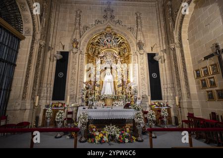 Capilla del Santo Cristo de las Batallas, Catedral de la Asuncion de la Virgen, Salamanca, comunidad autonoma de Castilla y Leon, Espagne, Europe Banque D'Images