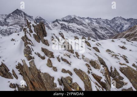 Puerto Viejo de Bielsa, Huesca, Aragon, cordillera de los Pirineos, Espagne, Europe Banque D'Images