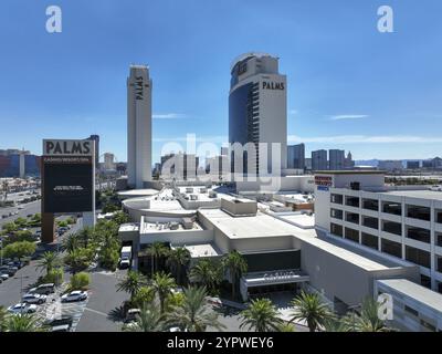 Vue aérienne du Palms Casino Resort à Las Vegas Nevada, Etats-Unis. 22 novembre 2022 Banque D'Images