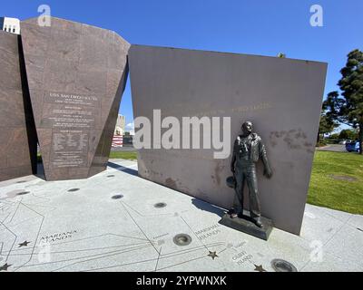 USS San Diego Memorial au port, San Diego, Californie, États-Unis, 18 avril, 2020, Amérique du Nord Banque D'Images