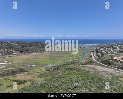 Vue aérienne de la ville de Del Mar dans le comté de San Diego, Californie, situé sur la côte de l'océan Pacifique. ÉTATS-UNIS Banque D'Images