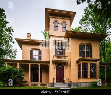 Les Evergreens, maison d'Austin Dickinson au Emily Dickinson Museum. Banque D'Images