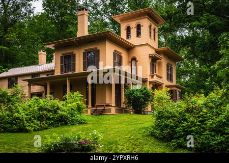 Les Evergreens, maison d'Austin Dickinson au Emily Dickinson Museum. Banque D'Images