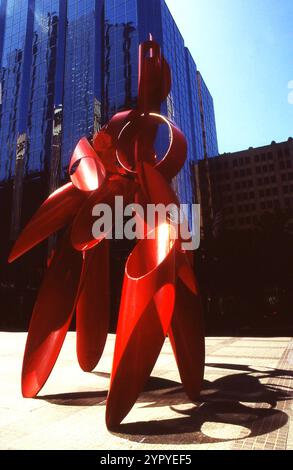 Oklahoma City, Oklahoma City, Oklahoma, états-Unis, acc. 1995. La 'Galaxie' (sculpture) d'Alexander Liberman. Banque D'Images