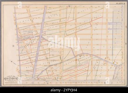 Planche 10 : [bornée par la 72e rue, la 14e avenue, la 86e rue et l'avenue Stewart.] 1890 par Robinson, E. (Elisha) Banque D'Images