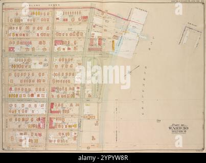 Brooklyn, Vol. 6, plaque double page no 35 ; partie du quartier 30, section 19 ; [carte bornée par 23rd Ave., Warehouse Ave., 20th Ave., Benson Ave.] 1905 par E.B. Hyde & Co. Banque D'Images