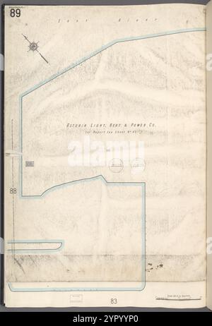 Queens V. 2, plate No. 89 [carte bornée par East River, Astoria Light, Heat & Power Co.] 1884 - 1936 Banque D'Images