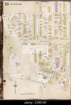 Queens V. 6, plate No. 89 [Map Bounded by 142nd équipé, Rockaway Blvd., Van Wyck Ave.] 1884 - 1936 Banque D'Images