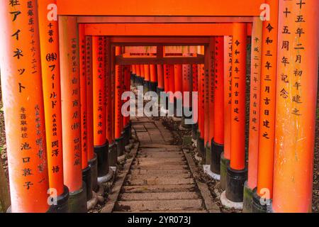 Sanctuaire Fushimi Inari Taisha Kyoto Japon Banque D'Images