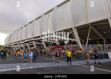 Gold Coast, Australie. 1er décembre 2024. Robina, Australie, 1er décembre 2024 : vue générale à l'extérieur du stade avant le match international amical entre l'australienne CommBank Matildas et les brésiliennes au CBUS Super Stadium, Robina, Australie Matthew Starling (Promediapix/SPP) crédit : SPP Sport Press photo. /Alamy Live News Banque D'Images