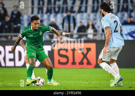 Rome, Italie. 28 novembre 2024. Rwan CRUZ de Ludogorets Razgrad lors du match de football UEFA Europa League, League phase MD5 entre SS Lazio et PFK Ludogorets Razgrad le 28 novembre 2024 au Stadio Olimpico à Rome, Italie - photo Matthieu Mirville (M Insabato)/DPPI crédit : DPPI Media/Alamy Live News Banque D'Images