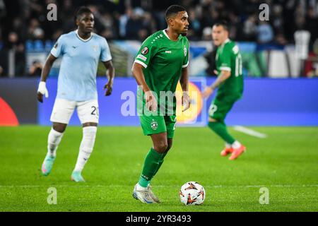 Rome, Italie. 28 novembre 2024. Deroy DUARTE de Ludogorets Razgrad lors du match de football UEFA Europa League, League phase MD5 entre SS Lazio et PFK Ludogorets Razgrad le 28 novembre 2024 au Stadio Olimpico à Rome, Italie - photo Matthieu Mirville (M Insabato)/DPPI crédit : DPPI Media/Alamy Live News Banque D'Images