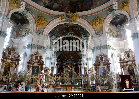 Gallen Cathedral, Stiftskirche composée Gallus und Otmar, Fürstabtei composée Gallen, Abbey of Saint Gall, tous Gallen, Switzerland, Schweiz, Suisse, Suisse, Europe Banque D'Images