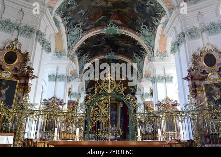 Gallen Cathedral, Stiftskirche composée Gallus und Otmar, Fürstabtei composée Gallen, Abbey of Saint Gall, tous Gallen, Switzerland, Schweiz, Suisse, Suisse, Europe Banque D'Images