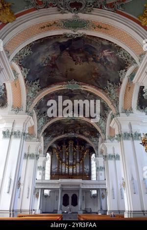 Gallen Cathedral, Stiftskirche composée Gallus und Otmar, Fürstabtei composée Gallen, Abbey of Saint Gall, tous Gallen, Switzerland, Schweiz, Suisse, Suisse, Europe Banque D'Images