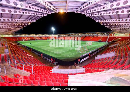 Doncaster, Royaume-Uni. 02 décembre 2024. Vue générale du stade Eco-Power, Doncaster avant le match amical international féminin Angleterre femmes U23 vs Suède femmes U23 au stade Eco-Power, Doncaster, Royaume-Uni, le 2 décembre 2024 (photo par Alex Roebuck/News images) à Doncaster, Royaume-Uni le 12/2/2024. (Photo par Alex Roebuck/News images/SIPA USA) crédit : SIPA USA/Alamy Live News Banque D'Images