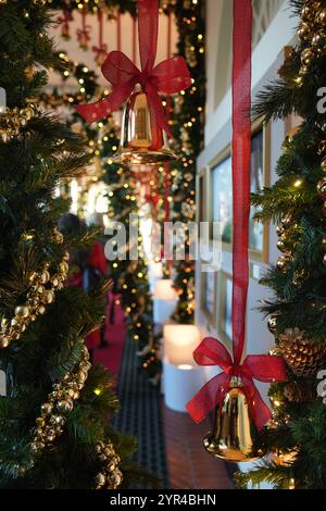 Washington, États-Unis. 02 décembre 2024. La Maison Blanche dévoile les décorations de Noël 2024, à Washington, USA, le 02 décembre 2024. (Photo par Andrew Leyden/NurPhoto)0 crédit : NurPhoto SRL/Alamy Live News Banque D'Images