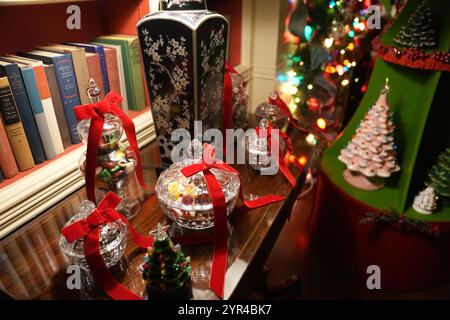 Washington, États-Unis. 02 décembre 2024. La Maison Blanche dévoile les décorations de Noël 2024, à Washington, USA, le 02 décembre 2024. (Photo par Andrew Leyden/NurPhoto)0 crédit : NurPhoto SRL/Alamy Live News Banque D'Images