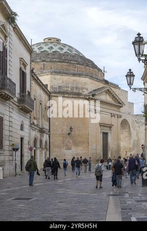 Église Santa Maria di Porta, Lecce, Pouilles, Italie, Europe Banque D'Images