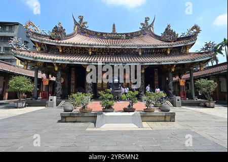 Dalongdong Baoan Temple est un temple chinois de religion populaire situé dans le district de Datong, Taipei, Taiwan. Construit à l'origine par des immigrants de Xiamen, Fuji Banque D'Images