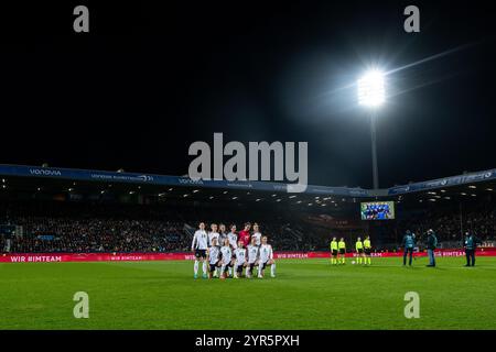 Startelf Teamfoto Deutschland, GER, Deutschland vs Italien, Frauen Fussball Nationalmannschaft, Testspiel UEFA Womens Euro 2025, saison 2024/2025, 02.12.2024 Foto : Eibner-Pressefoto/Michael Memmler Banque D'Images