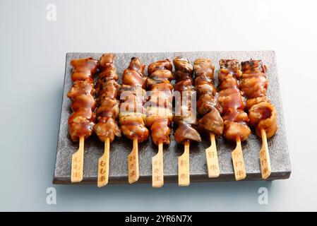 Assortiment de yakitori Banque D'Images