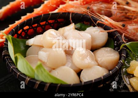 Coquilles Saint-Jacques Banque D'Images