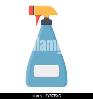 Vecteur de vaporisateur de nettoyage. Icône de vaporisateur bleu. Outils de nettoyage vaporisateur. Illustration de Vecteur