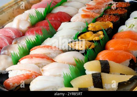 Ensemble sushi Hokkaido Banque D'Images