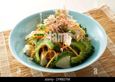 Salade de melon amer Banque D'Images