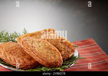 Satsuma-age (boule de pâte de poisson frite) Banque D'Images