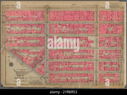 Planche 32, partie de la section 2 : [bornée par W. 14th Street, E. 14th Street, University place, E. 8th Street, W. 8th Street, Greenwich Avenue et Seventh Avenue] 1930 Banque D'Images