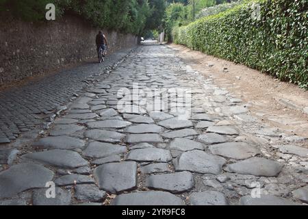 Italie. Rome. La voie Appienne (via Apia). Route reliant Rome à Brindisi et aux Pouilles. L'ère de la République. 312 A.B. détail. Banque D'Images