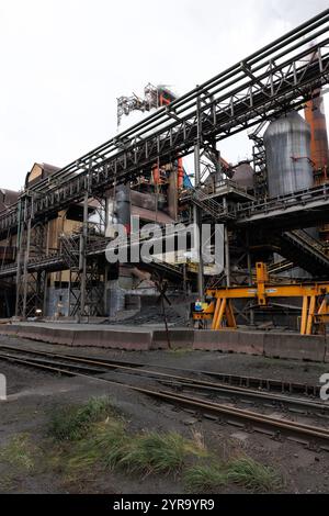 Gand, Belgique. 03 décembre 2024. Cette photo montre une visite des nouveaux vice-présidents de la Commission européenne Ribera et Sejourne, à ArcelorMittal Belgique en préparation du ¿Clean Industrial Deal¿, à Gand, le mardi 03 décembre 2024. BELGA PHOTO KURT DESPLENTER crédit : Belga News Agency/Alamy Live News Banque D'Images