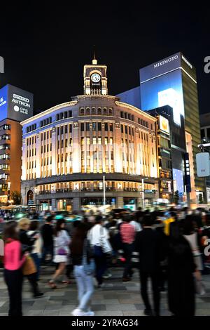 Quartier de Ginza Tokyo Japon Banque D'Images