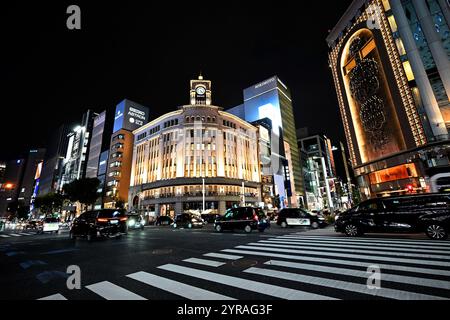 Quartier de Ginza Tokyo Japon Banque D'Images